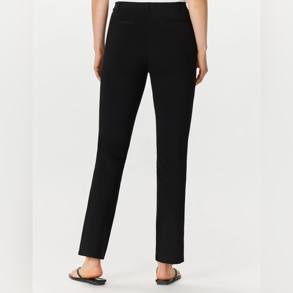 Quince Black Ultra-Stretch Ponte Straight Leg Pant / Black/ PL - Picture 3 of 7